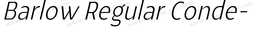 Barlow Regular Conde字体转换